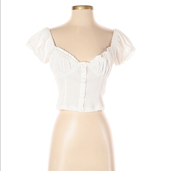 Free People Tops - Free People Ruched Crop Top